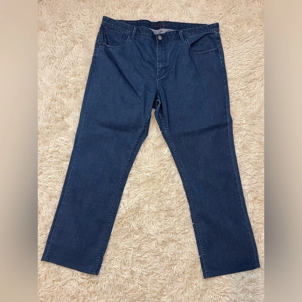 Robert Graham Jeans Mens 46 Blue Classic Yates Denim straight leg 42x31 print
